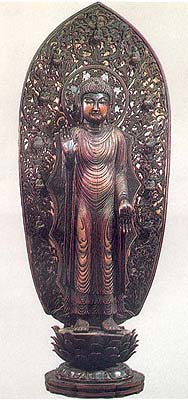 The Image of Shakyamuni Buddha from Seiryoji, Kyoto, Japan, AD 
987, said to be based on king Udayana's first image of Buddha.