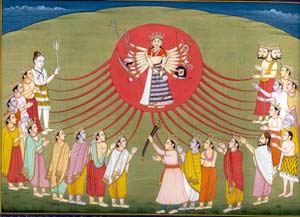 Hindu Goddess Paintings