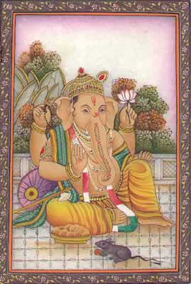 Miniature Paintings of Ganesha