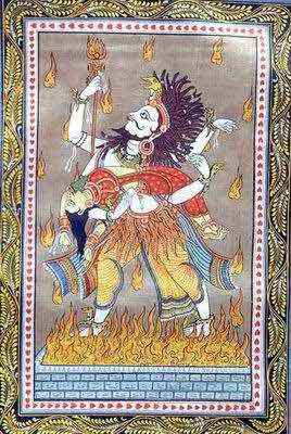 Shiva Carries Sati's Corpse