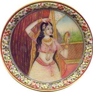 Woman Wearing a Tika