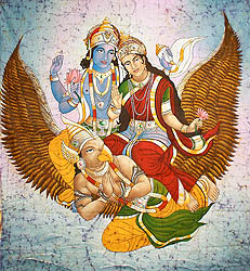 Vishnu Lakshmi on Garuda