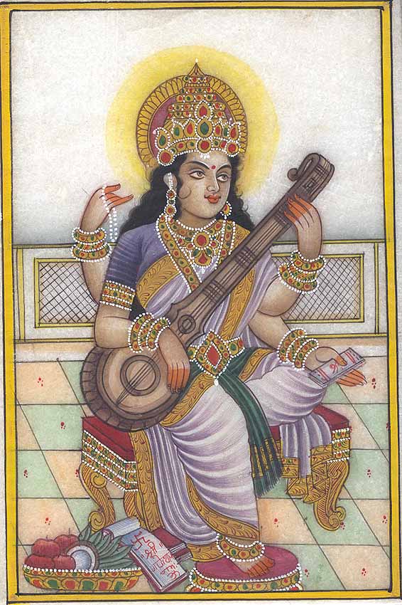 images of goddess saraswati. The Goddess Saraswati