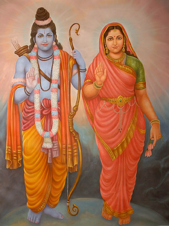 rama and sita. Goddess Sita and Lord Rama