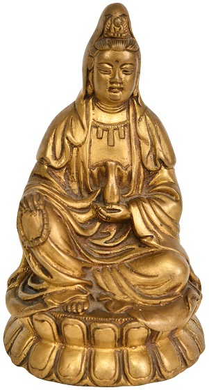 Brass China Tibet Buddhism Bronze Kwan-yin Chenrezig Buddha Buddhist Statue Holy 
