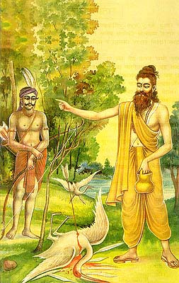 Valmiki and the Wounded Bird