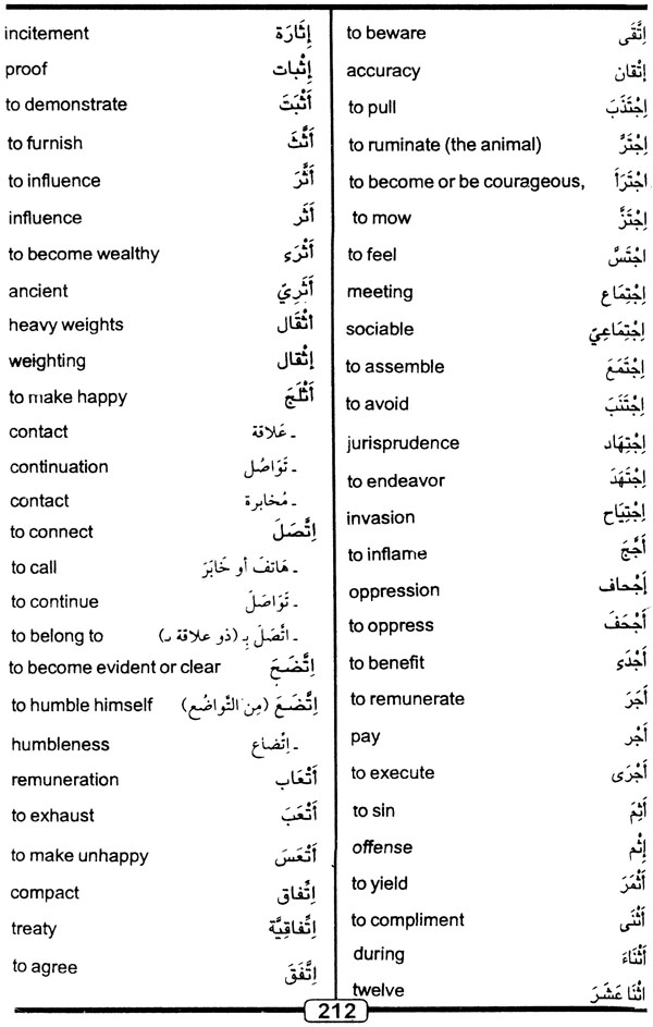 EnglishArabic ArabicEnglish (WordtoWord Bilingual Dictionary)