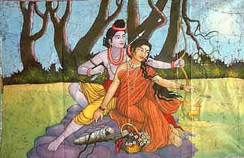 Sita and Rama in Exile