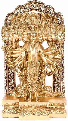 Lord Vishnu in his Cosmic Magnification