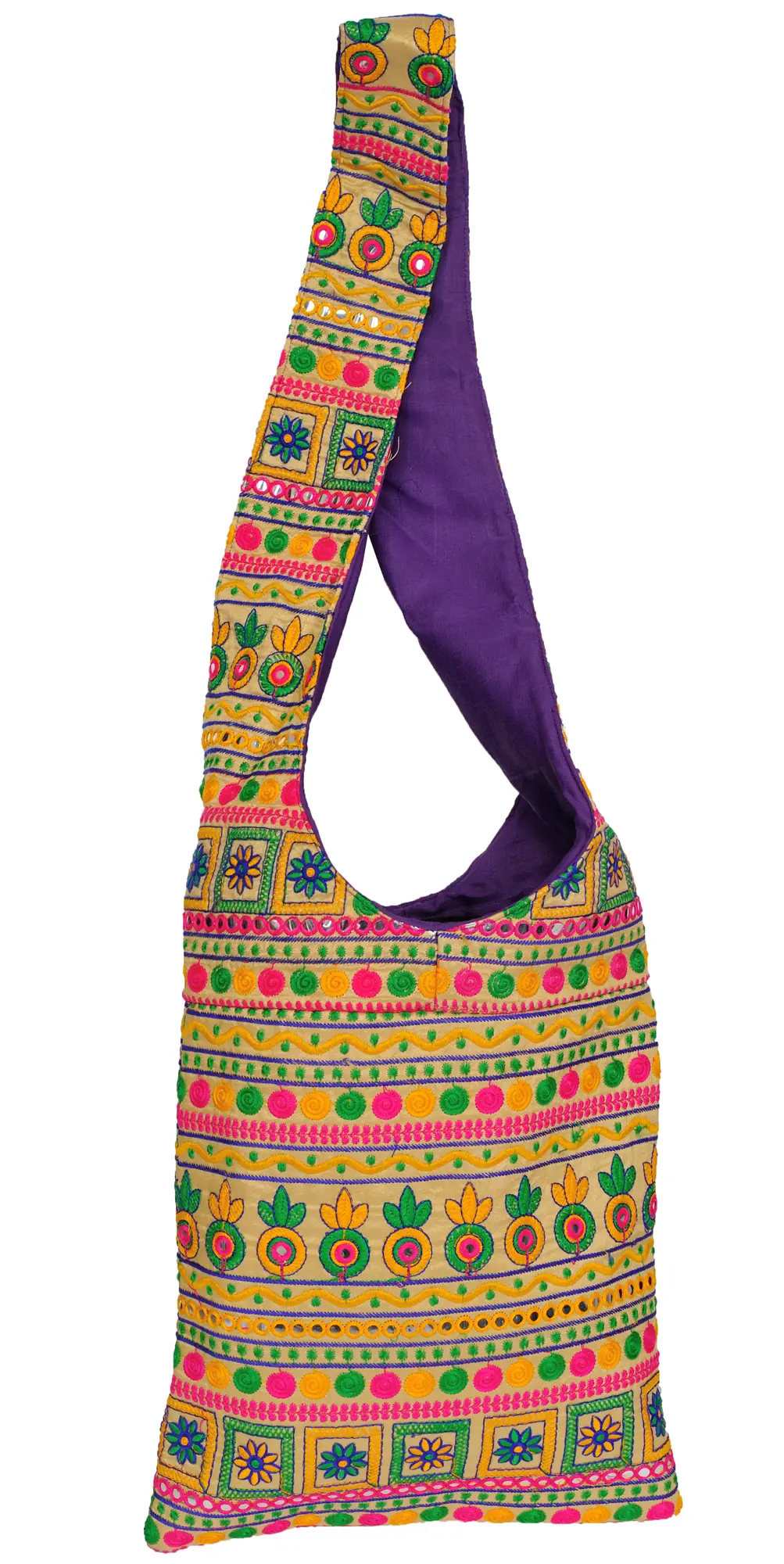 Buy Online Ladies Shoulder Jhola Bag Patchwork Brocade Cross Body Silk Bags  Exclusive - Zifiti.com 464451