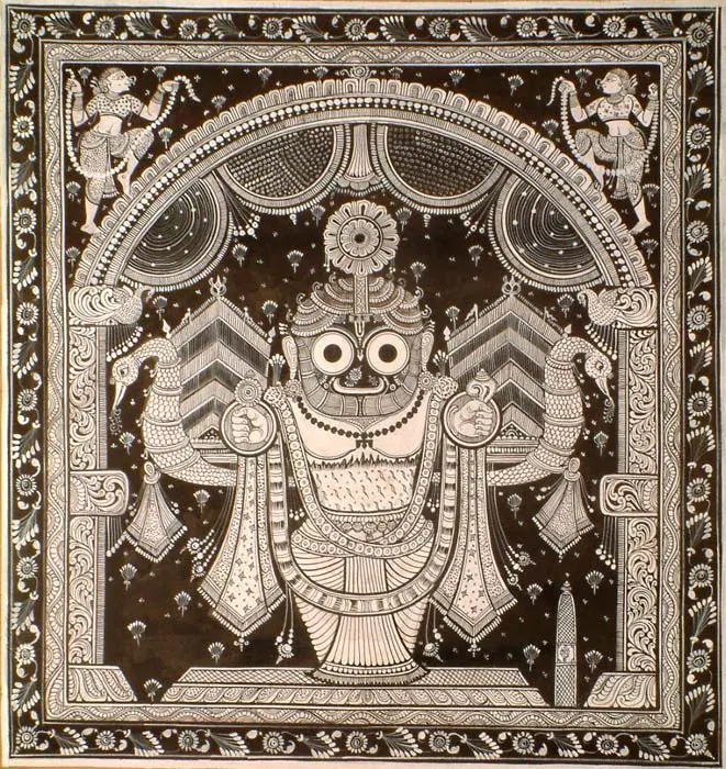 Lord Vishnu as Jagannath of Puri | Exotic India Art