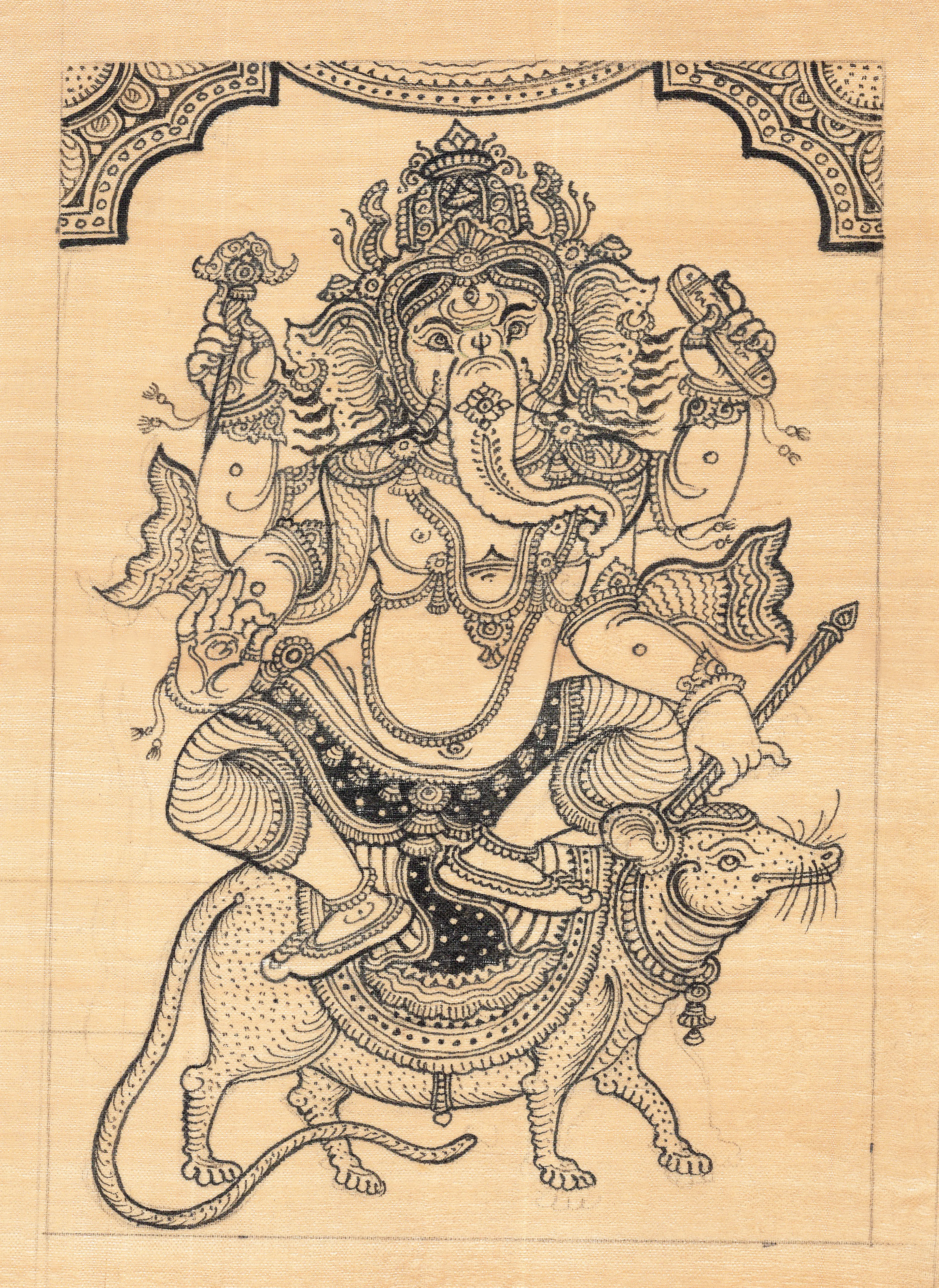 Hindu God Lord Ganesha Ganapati Vector Stock Vector (Royalty Free)  755167426 | Shutterstock