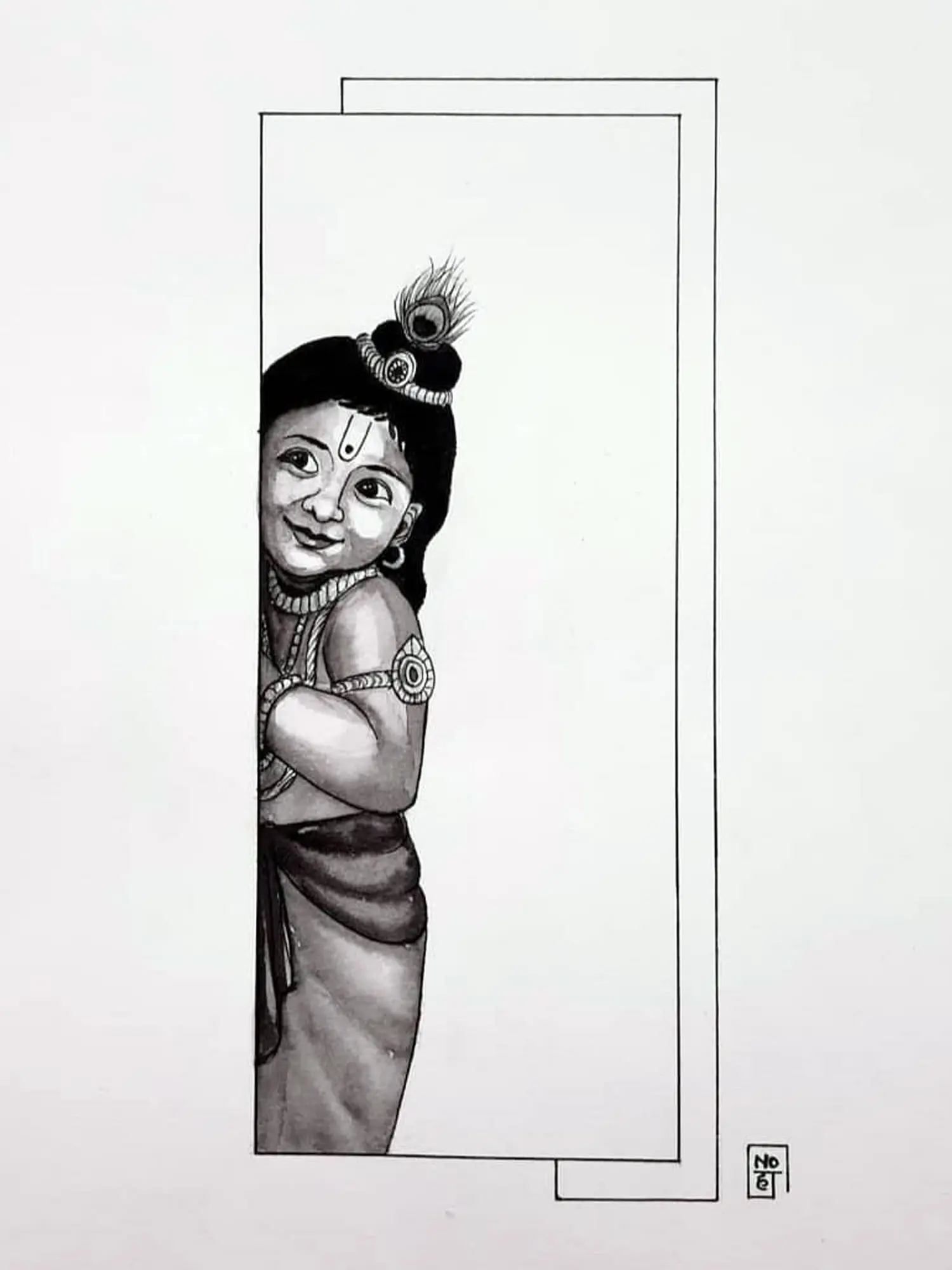 Mother Yashoda with Krishna | colour pencil sketch | bharath reddy | Flickr-saigonsouth.com.vn