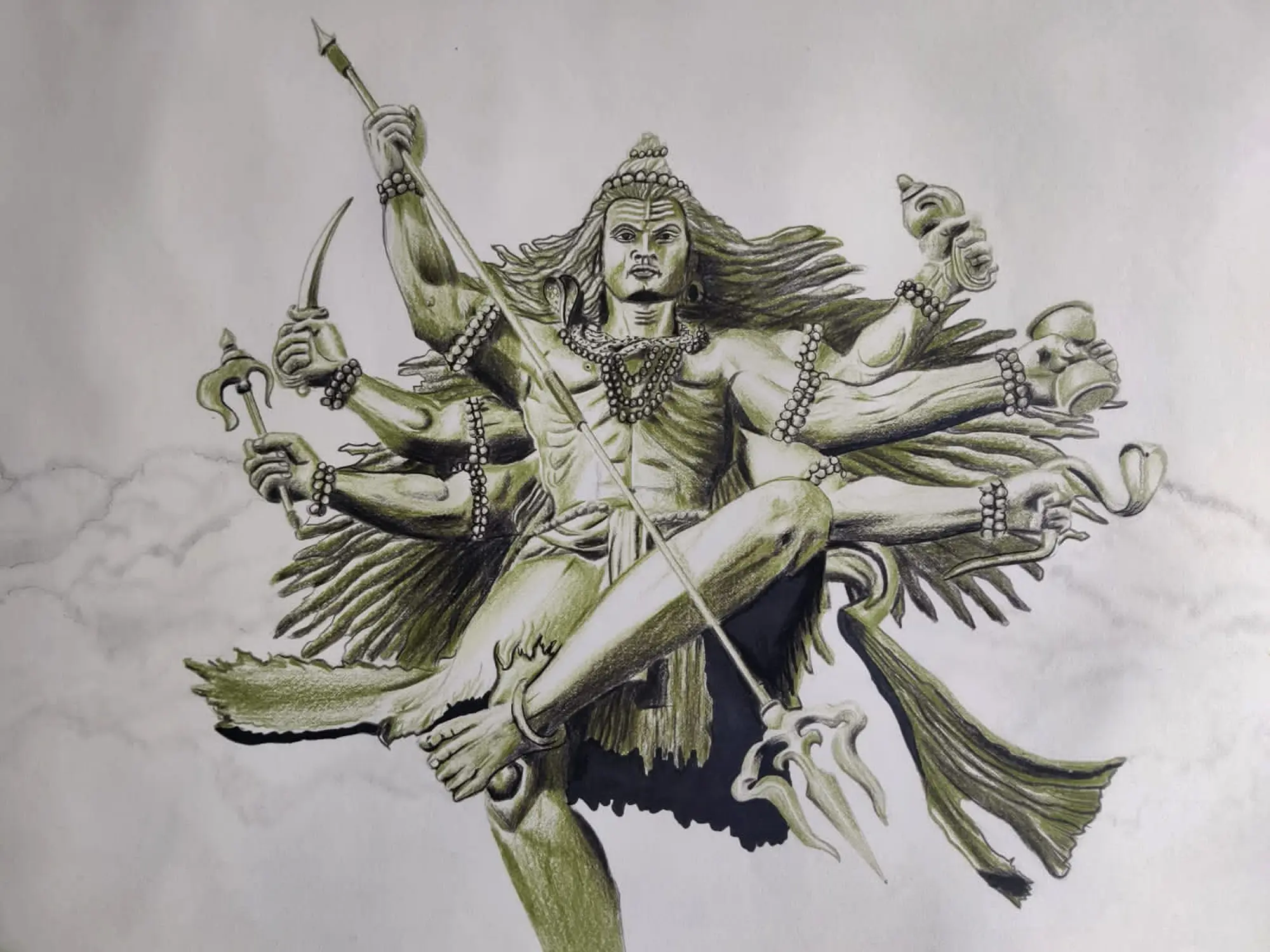 Drawing of Lord Shiva | Here is my new creation of Lord Shiv… | Flickr