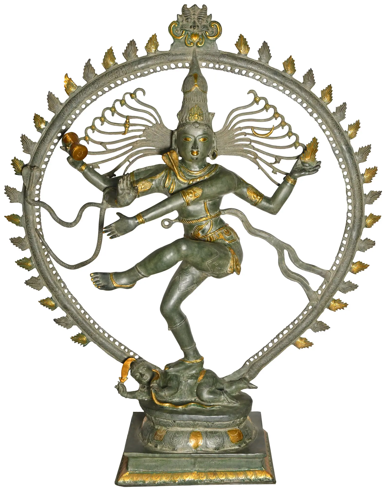 Exotic India Large Nataraja Brass Statue