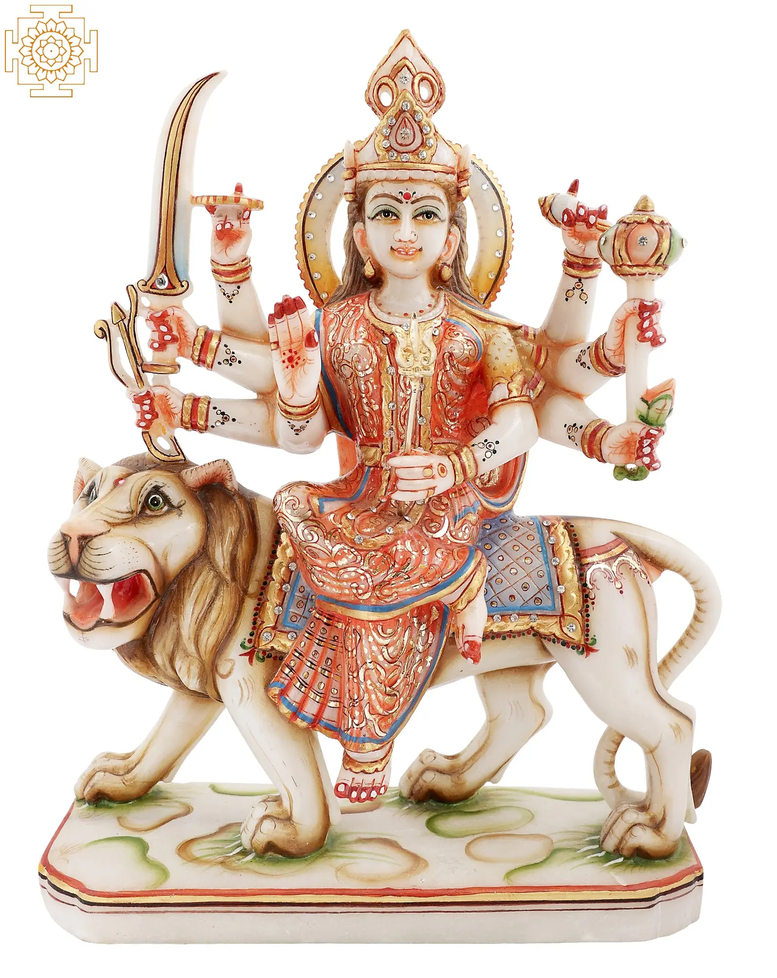 Maa Durga (Sherawali Maa) | Exotic India Art